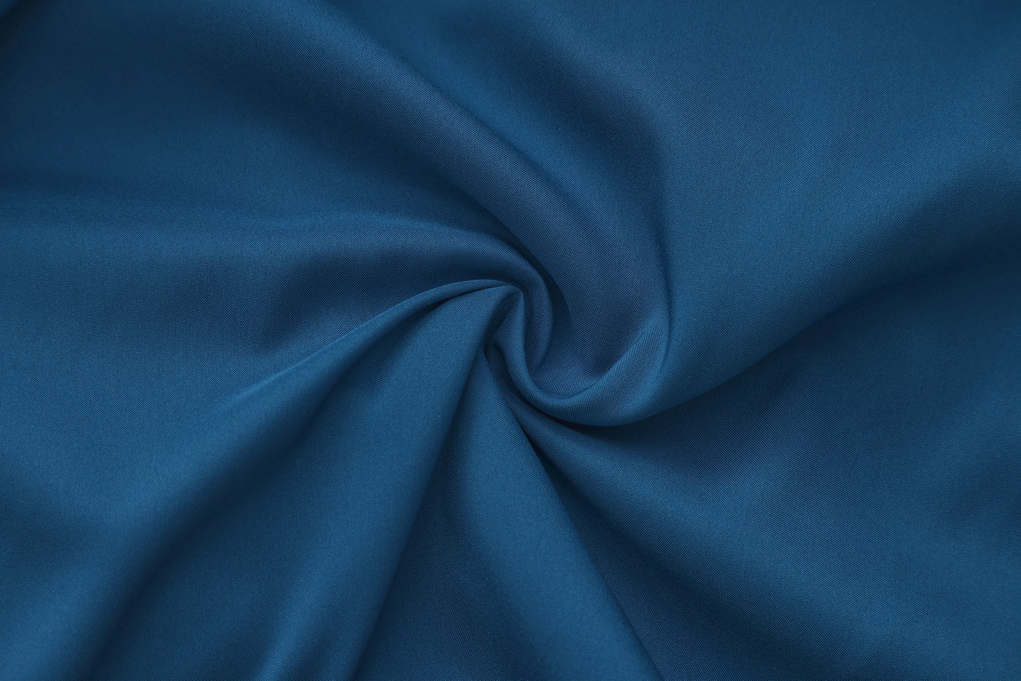 Dori Brocade Straight Collar Shirt Forest Blue