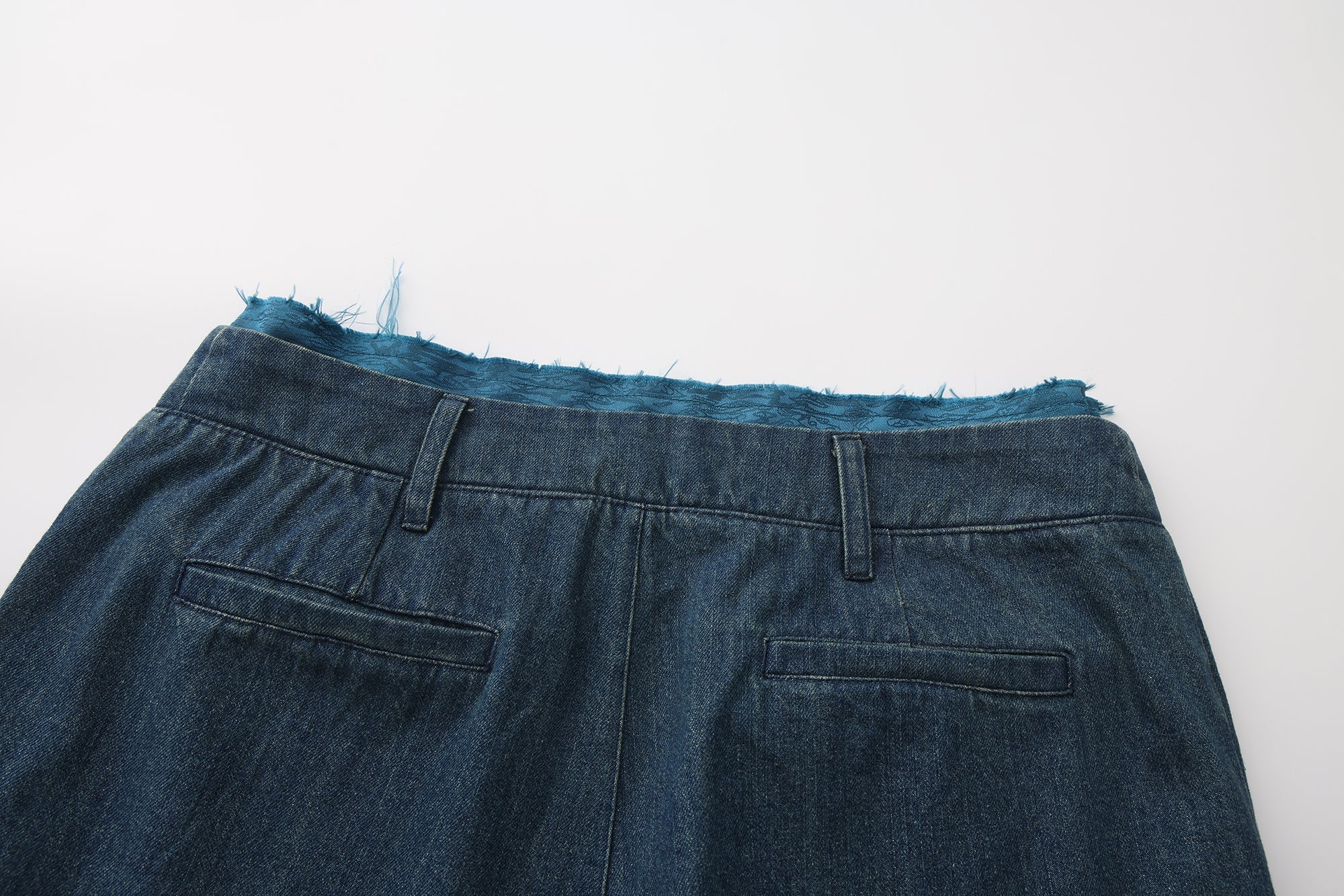 Laba Patch Denim Flared Pants
