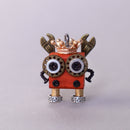 Handcrafted Wooden Bot Necklace, Keychain, or Mini Decor