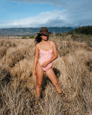 Carolee One Piece Swimsuit - Guava Gingham - Cultr. by Created for Culture asianowned aapimarketplace asianownedkids asianownedkidsproducts asianownedbrands