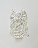 Millie One Piece Kids Swimsuit - Green Hibiscus