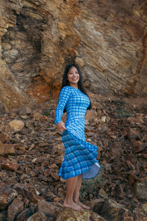 Zoe Dress - Palaka Blues