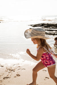 Millie One Piece Kids Swimsuit - Hibiscus Hunny - Cultr. by Created for Culture asianowned aapimarketplace asianownedkids asianownedkidsproducts asianownedbrands