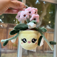 Hoya Carnosa ‘Krimson Queen’ Plush Keychain – 5″ Variegated Houseplant Bag Charm