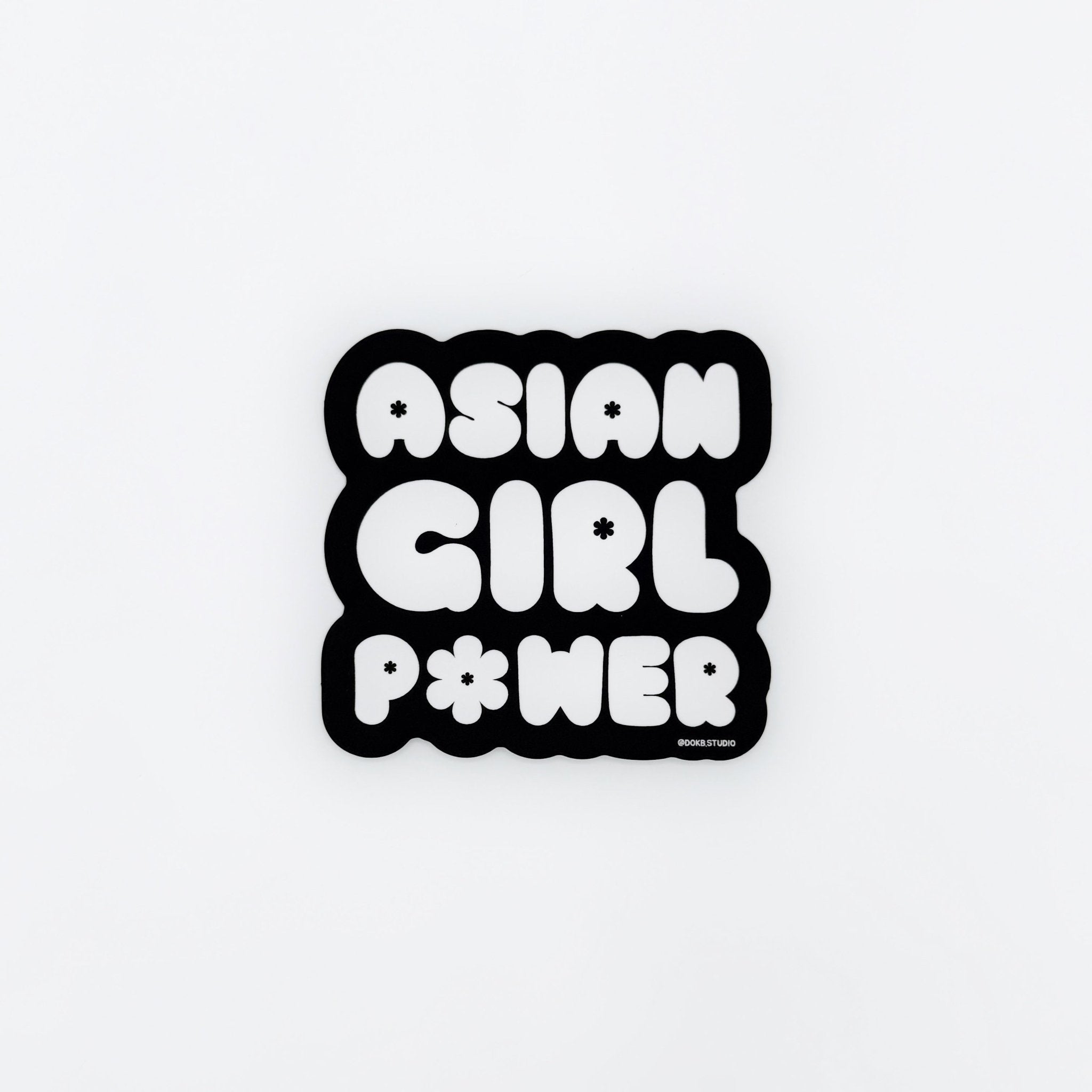 Asian Girl Power Bubble Sticker - Cultr. by Created for Culture asianowned aapimarketplace asianownedkids asianownedkidsproducts asianownedbrands