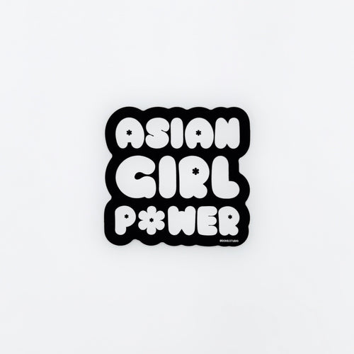 Asian Girl Power Bubble Sticker - Cultr. by Created for Culture asianowned aapimarketplace asianownedkids asianownedkidsproducts asianownedbrands