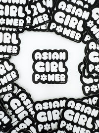 Asian Girl Power Bubble Sticker - Cultr. by Created for Culture asianowned aapimarketplace asianownedkids asianownedkidsproducts asianownedbrands