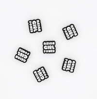 Asian Girl Power Bubble Shoe Charm - Cultr. by Created for Culture asianowned aapimarketplace asianownedkids asianownedkidsproducts asianownedbrands