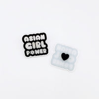 Asian Girl Power Bubble Pins - Cultr. by Created for Culture asianowned aapimarketplace asianownedkids asianownedkidsproducts asianownedbrands