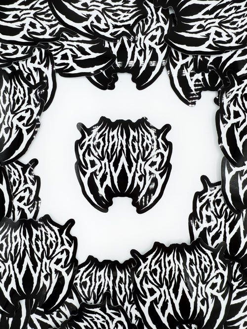 Asian Girl Power Metal Sticker - Cultr. by Created for Culture asianowned aapimarketplace asianownedkids asianownedkidsproducts asianownedbrands