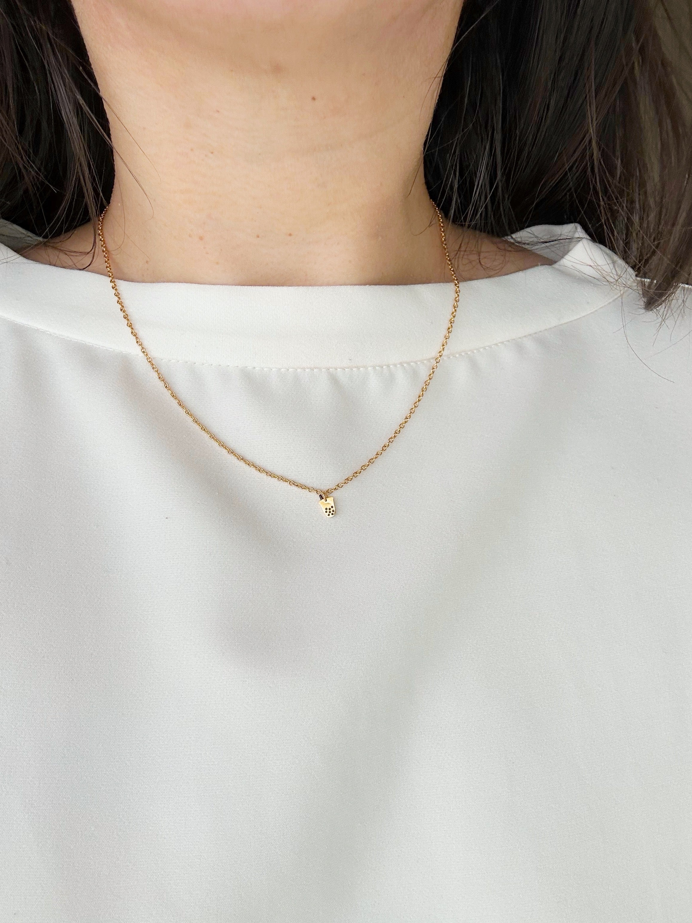 Boba Milk Tea Earring Studs