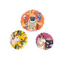 Set of 3 - Round Shape MDF Wall Hanging Decor