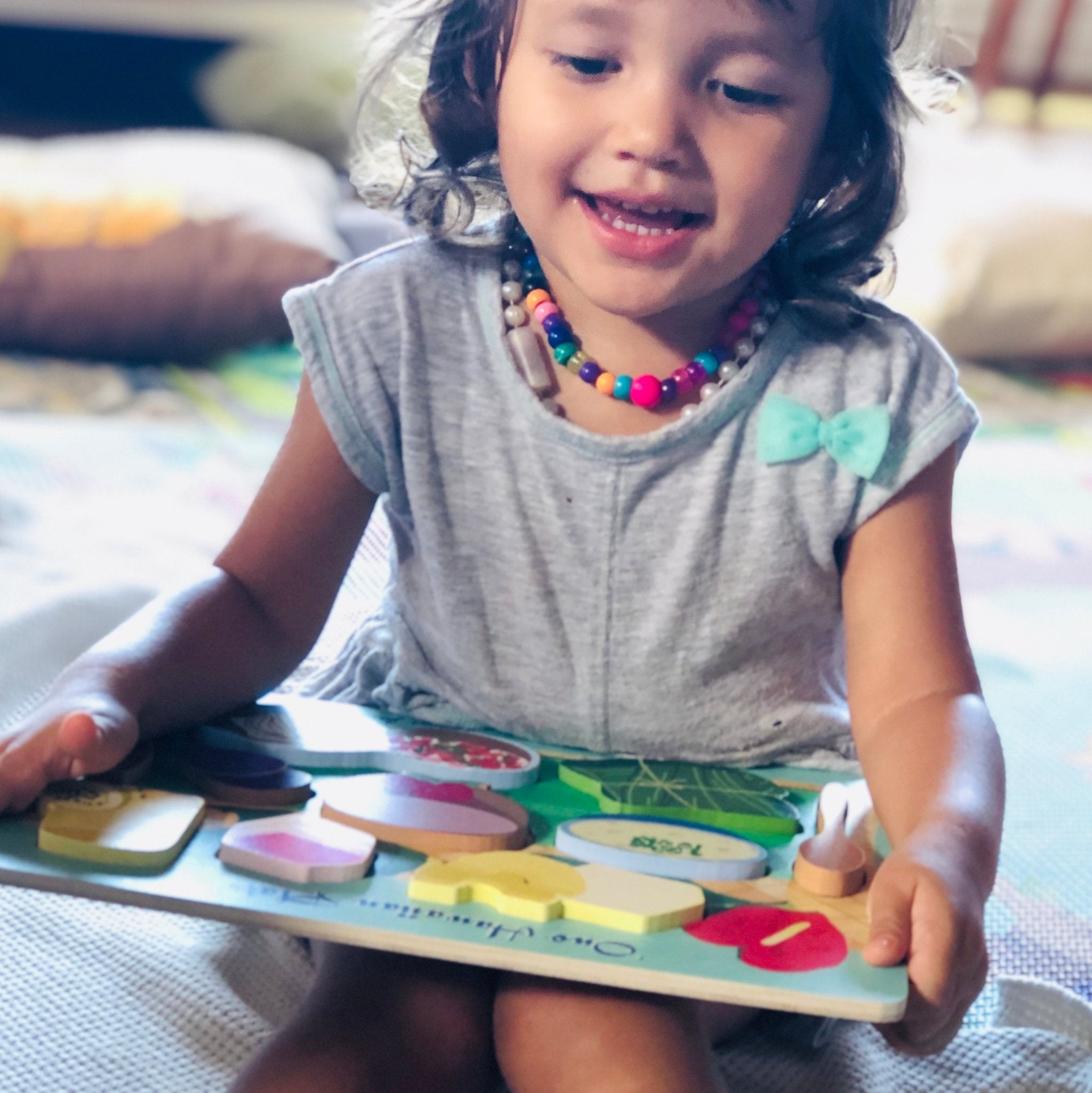 Hawaiian Plate Chunky Puzzle - Keiki Kaukau x DesignJord - Cultr. by Created for Culture asianowned aapimarketplace asianownedkids asianownedkidsproducts asianownedbrands