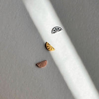 Lemonade & Pink Lemonade Metal Stud Earrings