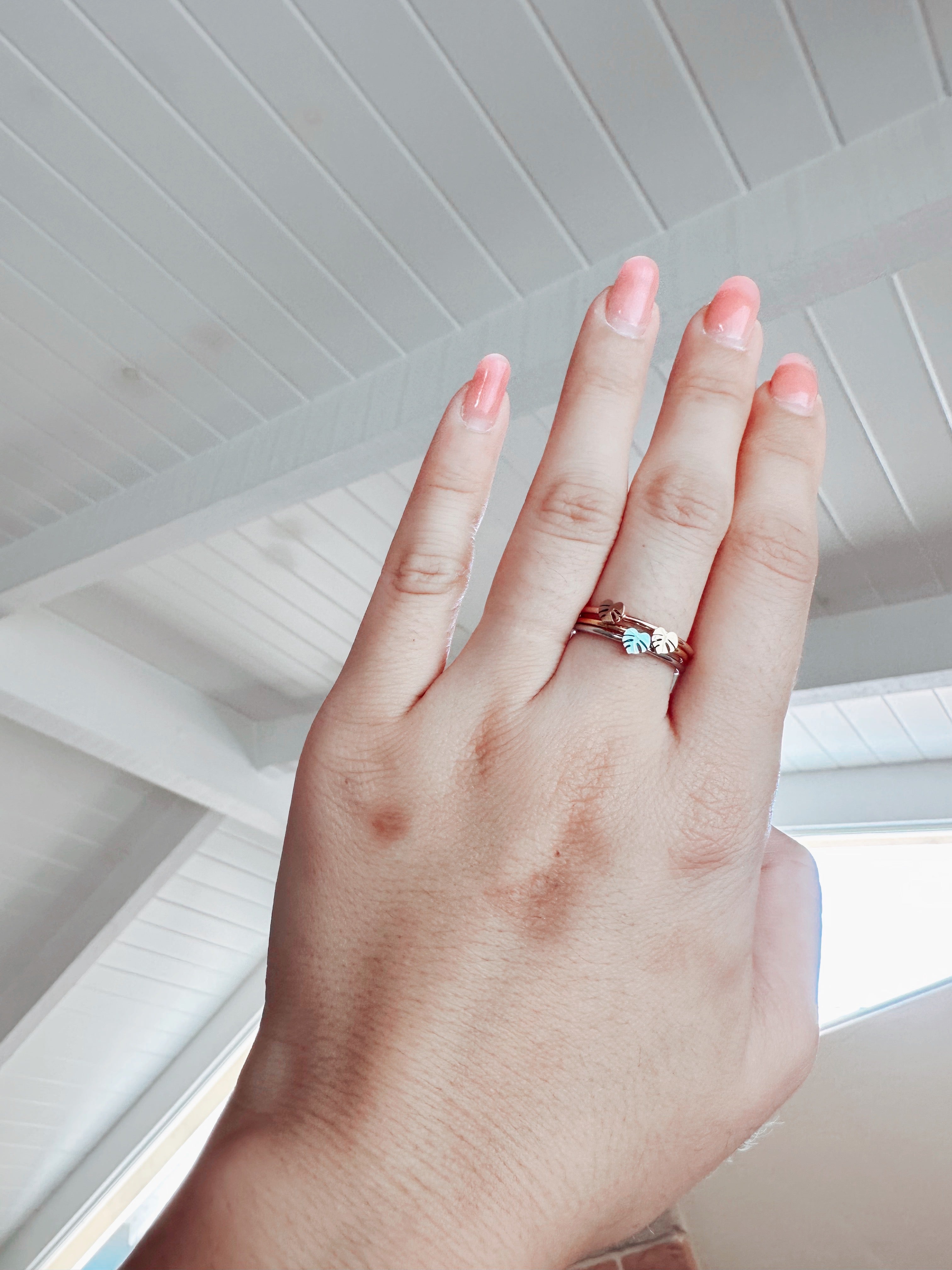 Monstera Deliciosa Dainty Minimal Plant Ring