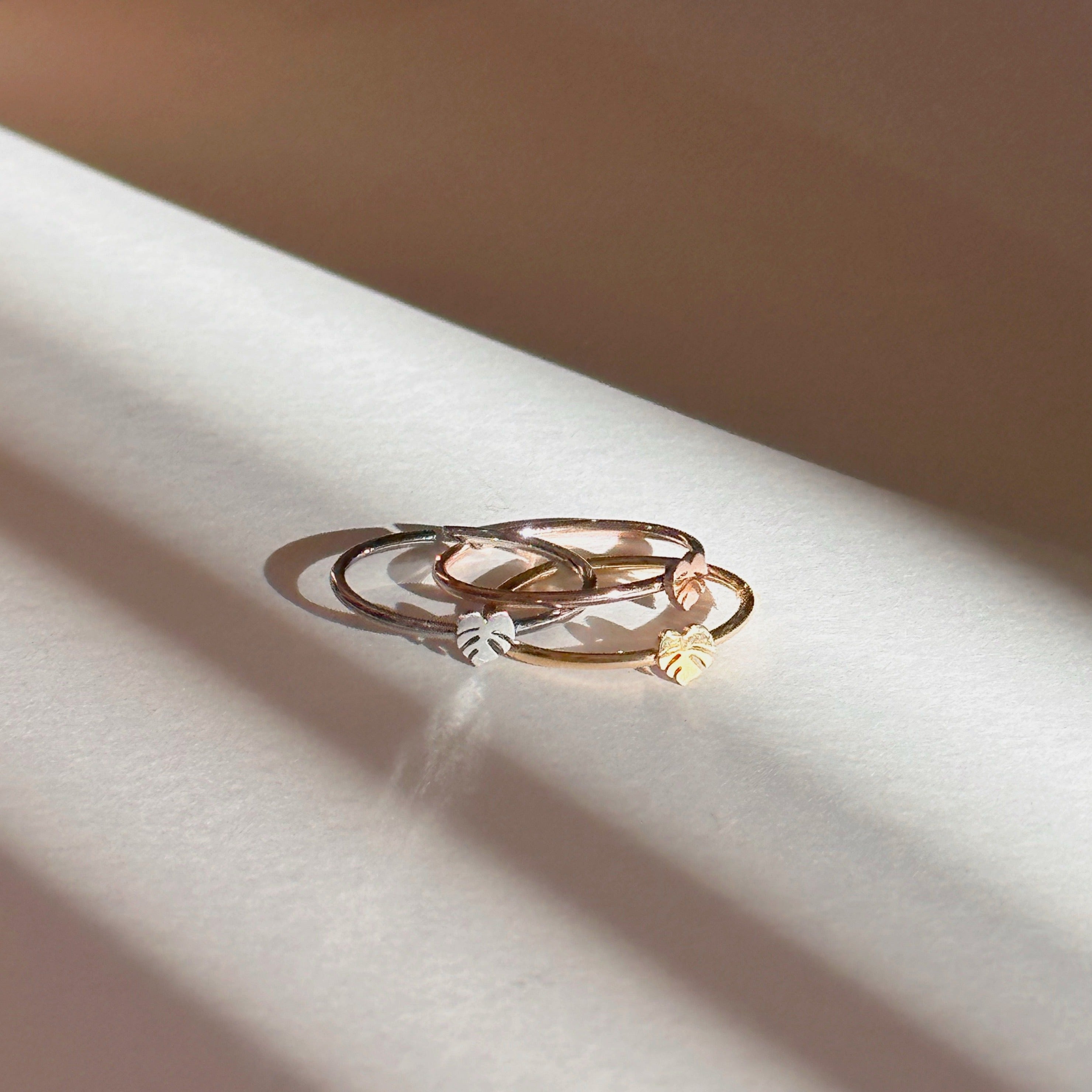 Monstera Deliciosa Dainty Minimal Plant Ring