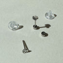 Flat Back- Teeniest Tiniest Monstera Deliciosa Earring Studs