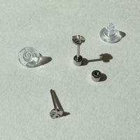 Flat Back- Teeniest Tiniest Monstera Deliciosa Earring Studs