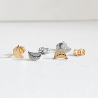 Dumplings Metal Stud Earrings