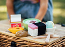Keiki Kaukau Wooden Play Food Set, lifestyle shot - CULTR