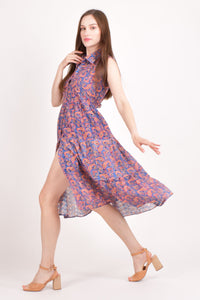 Irina Embroidered Tiered Midi Dress