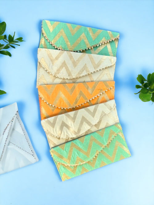 Fabric Shagan Lifafa, Set of 5