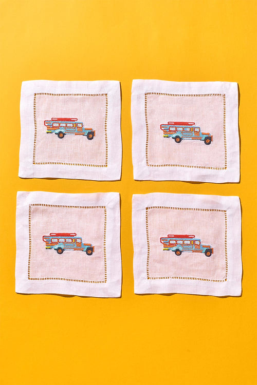 Jeepney Cocktail Napkin