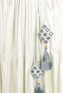 Jelena Silk Embroidered Tiered Lehenga Choli