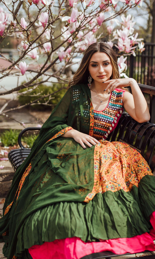 Jensen Yellow Full Flare Chaniya Choli