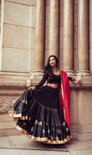 Katya Full Flare Black Chaniya Choli set