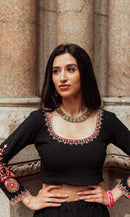 Katya Full Flare Black Chaniya Choli set