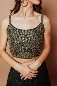 Kerra Green Lehenga Choli Set