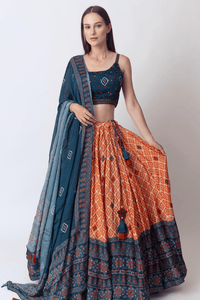 Khushi Lehenga with Mirror Embroidery