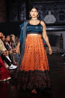 Lehenga with Mirror Embroidery