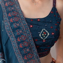 Lehenga with Mirror Embroidery