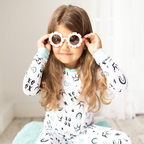 Two Piece Pajamas in Love & Art - Cultr. by Created for Culture asianowned aapimarketplace asianownedkids asianownedkidsproducts asianownedbrands