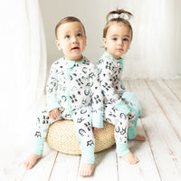 Zippered Romper in Love & Art - Cultr. by Created for Culture asianowned aapimarketplace asianownedkids asianownedkidsproducts asianownedbrands