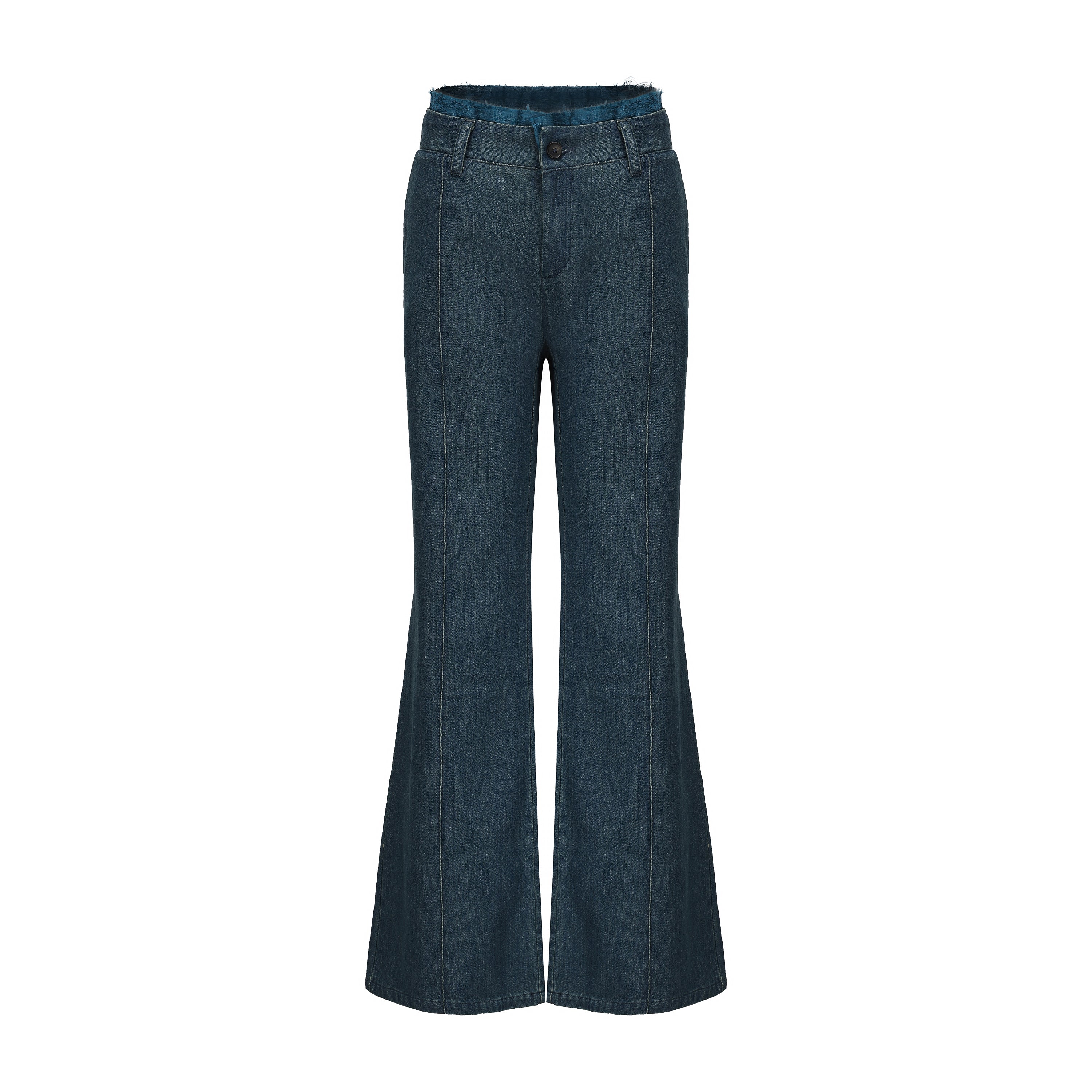 Laba Patch Denim Flared Pants
