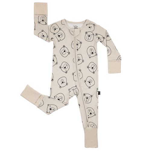 Zippered Romper in Winter Bear - Cultr. by Created for Culture asianowned aapimarketplace asianownedkids asianownedkidsproducts asianownedbrands