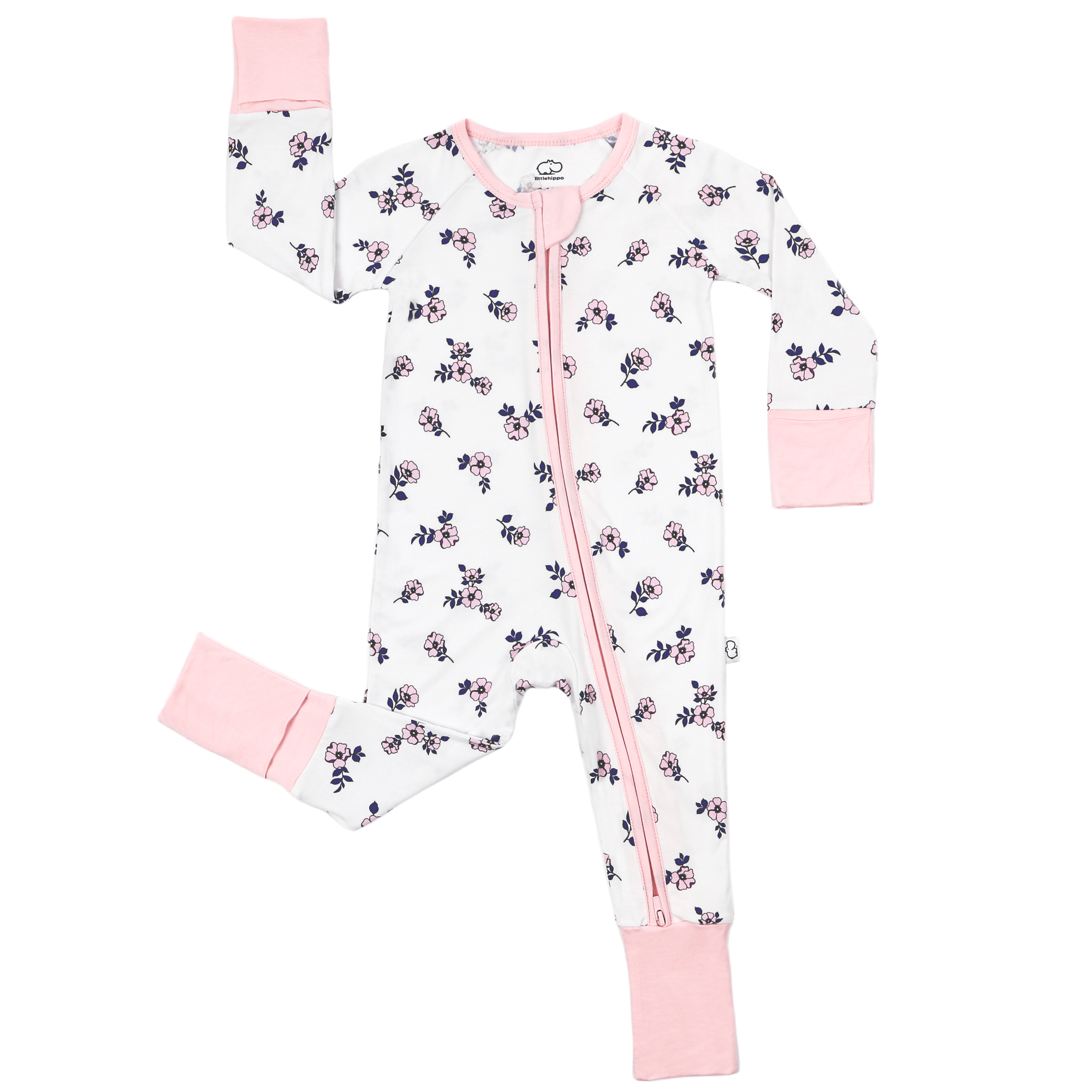 Zippered Romper in Sweet Magnolia - Cultr. by Created for Culture asianowned aapimarketplace asianownedkids asianownedkidsproducts asianownedbrands