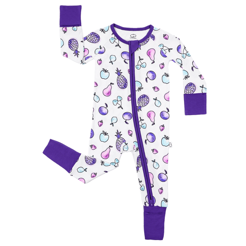 Zippered Romper in Watercolor Fruit - Cultr. by Created for Culture asianowned aapimarketplace asianownedkids asianownedkidsproducts asianownedbrands