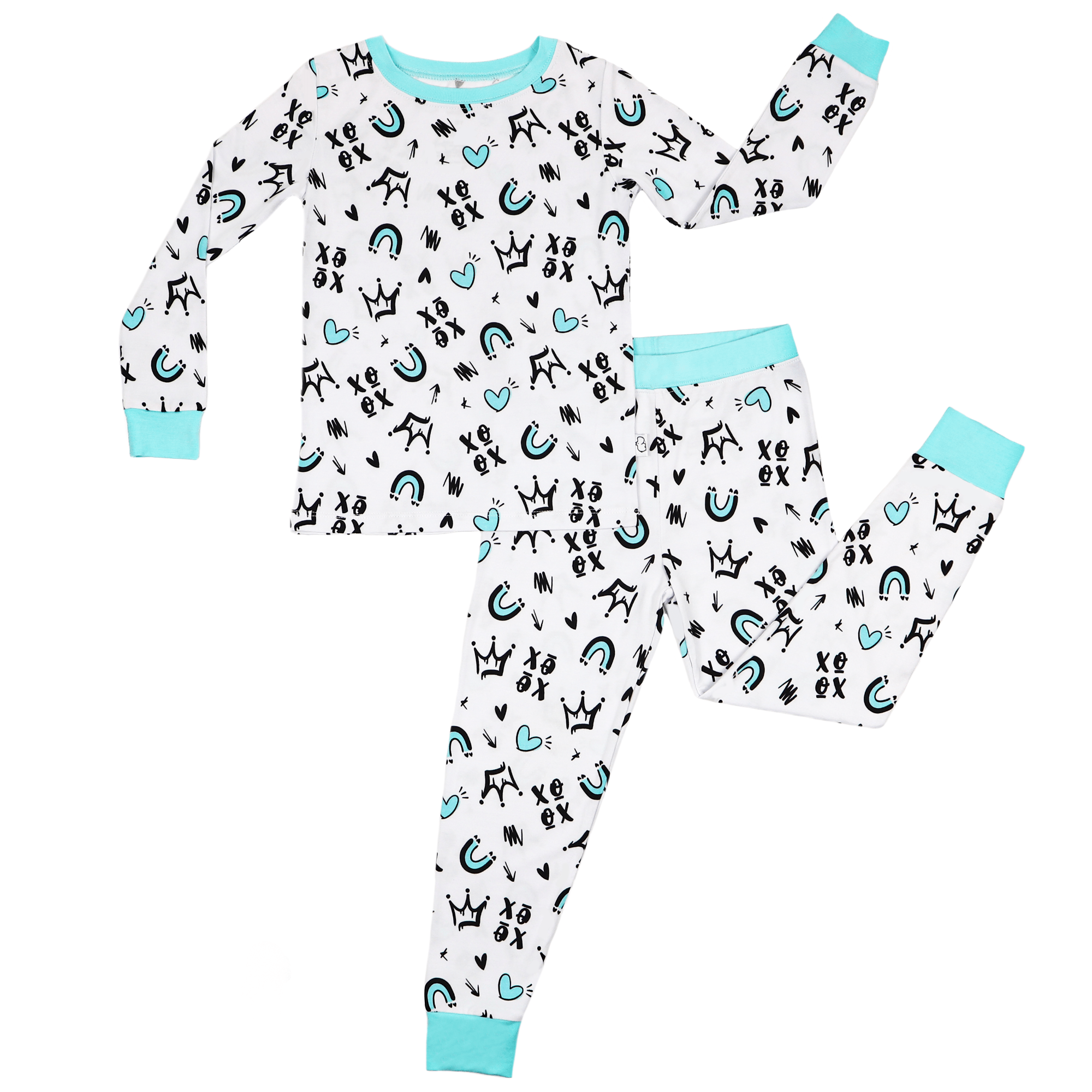 Two Piece Pajamas in Love & Art - Cultr. by Created for Culture asianowned aapimarketplace asianownedkids asianownedkidsproducts asianownedbrands