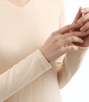 V-Neck Fitted Maternity Maxi Sweater Dress