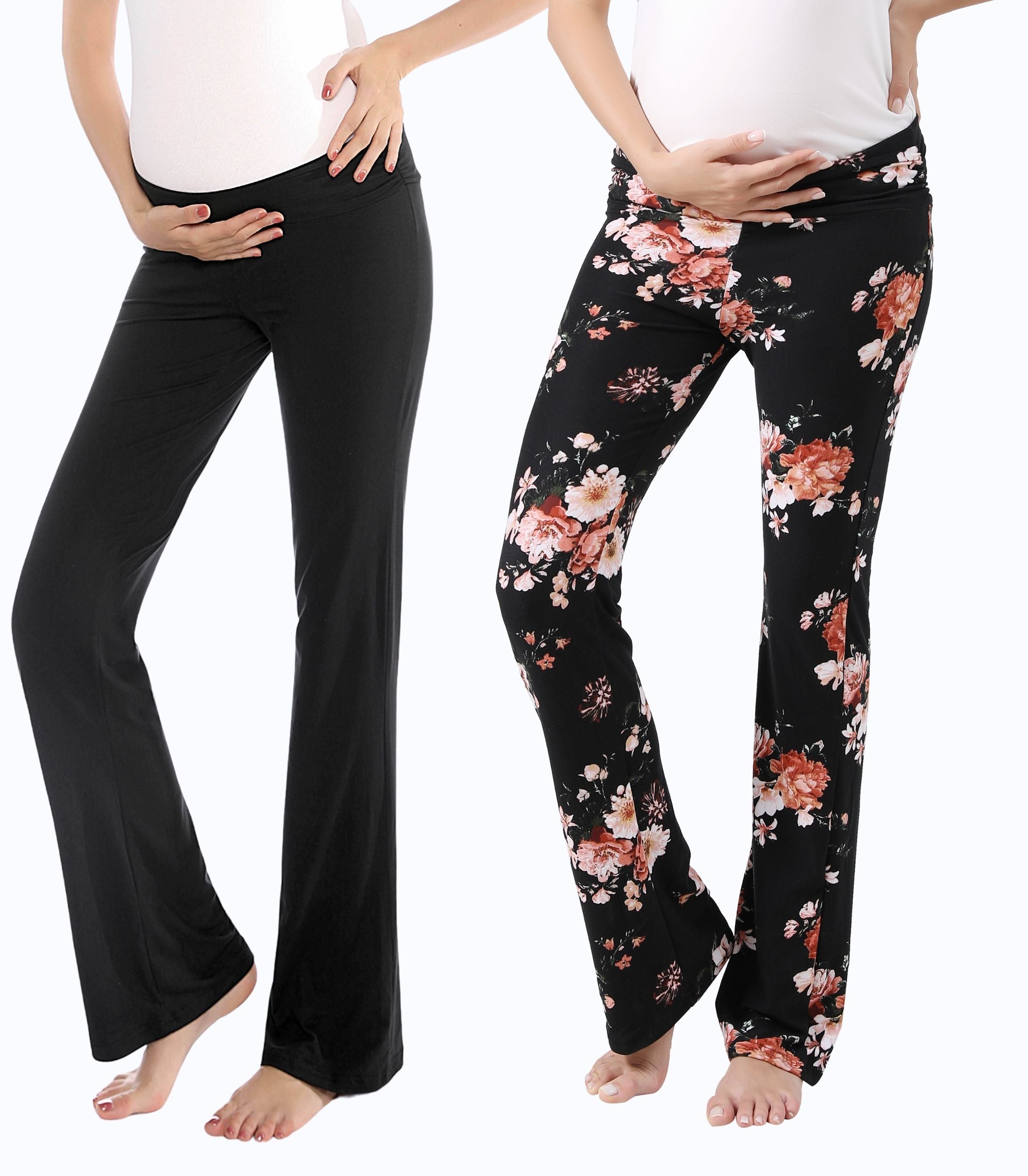 Black + Black Floral / Extra Small (0-2)
