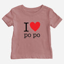 I Heart Grandma Cantonese Baby T-Shirt (Maternal)
