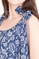 Mila Blue Tiered Midi Dress