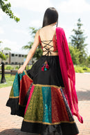 Molly Silk Black Chaniya Choli