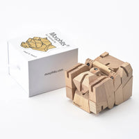 Morphits® Modern Wooden Tiger Decor – Interactive Puzzle & Art Piece