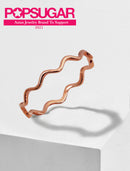 NOODLE Wavy Stackable Ring | 18K Rose Gold Over Sterling Silver