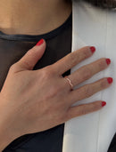 NOODLE Wavy Stackable Ring | 18K Rose Gold Over Sterling Silver